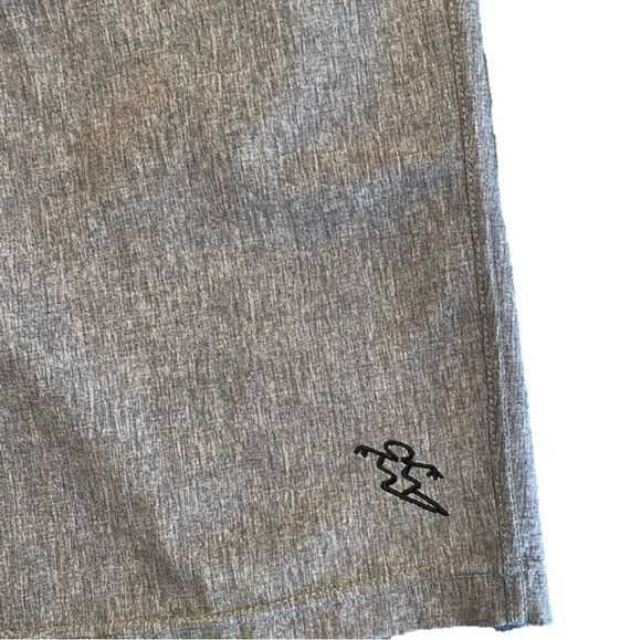 DaHui Sz 34 board shorts in heathered brown/grey with back zip pocket - Picture 5 of 10